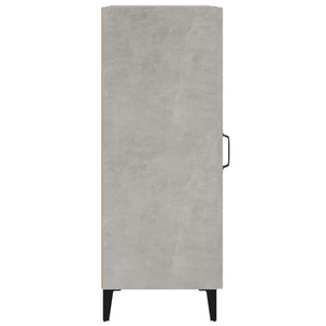 Credenza Grigio Cemento 34,5x34x90 cm in Legno Multistrato 812424