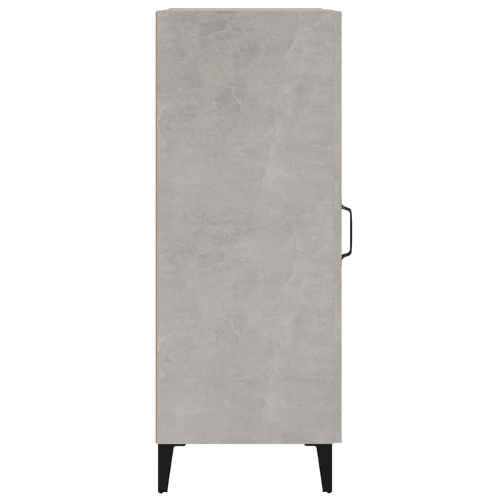 Credenza Grigio Cemento 34,5x34x90 cm in Legno Multistrato 812424