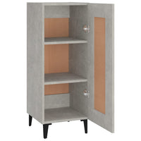 Credenza Grigio Cemento 34,5x34x90 cm in Legno Multistrato 812424