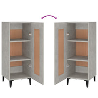 Credenza Grigio Cemento 34,5x34x90 cm in Legno Multistrato 812424