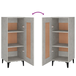 Credenza Grigio Cemento 34,5x34x90 cm in Legno Multistrato 812424