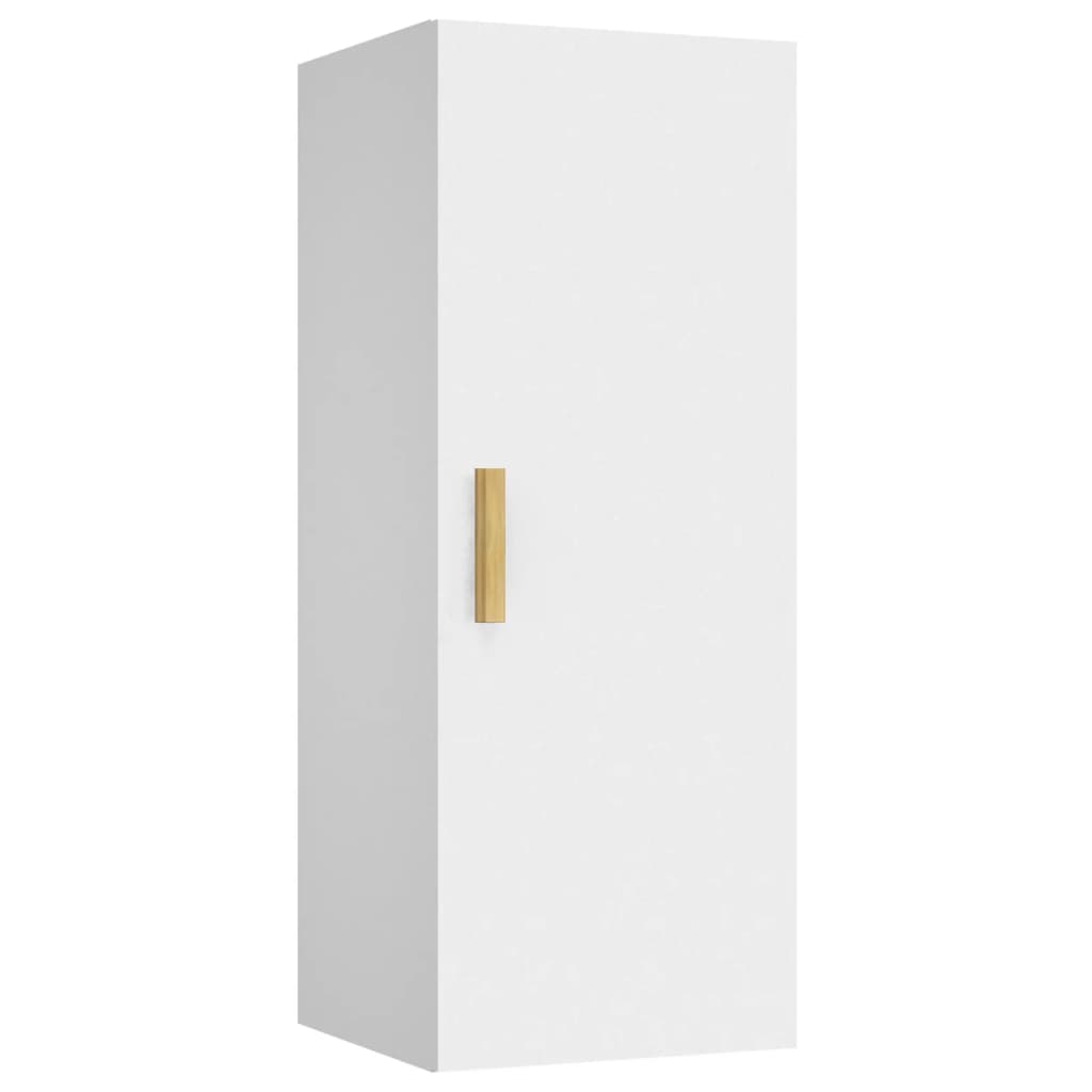 Armadietto a Muro Bianco 34,5x34x90 cm in Legno Multistrato 812429