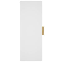Armadietto a Muro Bianco 34,5x34x90 cm in Legno Multistrato 812429