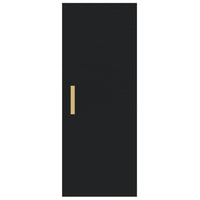 Armadietto a Muro Nero 34,5x34x90 cm in Legno Multistrato 812430