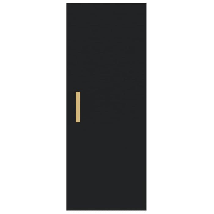 Armadietto a Muro Nero 34,5x34x90 cm in Legno Multistrato 812430