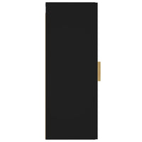 Armadietto a Muro Nero 34,5x34x90 cm in Legno Multistrato 812430