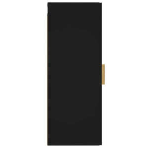 Armadietto a Muro Nero 34,5x34x90 cm in Legno Multistrato 812430