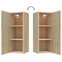 Armadietto a Muro Rovere Sonoma 34,5x34x90 cm Legno Multistrato 812432