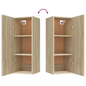 Armadietto a Muro Rovere Sonoma 34,5x34x90 cm Legno Multistrato 812432