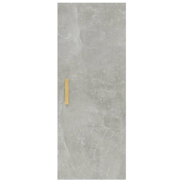 Armadietto a Muro Grigio Cemento 34,5x34x90cm Legno Multistrato 812433