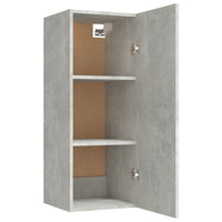 Armadietto a Muro Grigio Cemento 34,5x34x90cm Legno Multistrato 812433