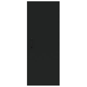 Armadietto Pensile a Muro Nero 34,5x34x90 cm Legno Multistrato cod mxl 33425