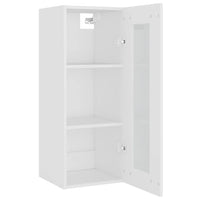 Armadietto Pensile a Parete Bianco 34,5x34x90 cm 812447