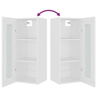 Armadietto Pensile a Parete Bianco 34,5x34x90 cm 812447