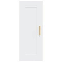 Armadietto a Muro Bianco 35x34x90 cm in Legno Multistrato 812465