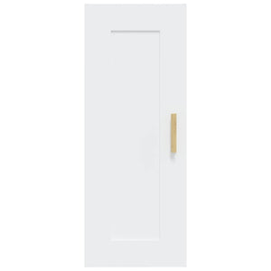 Armadietto a Muro Bianco 35x34x90 cm in Legno Multistrato 812465