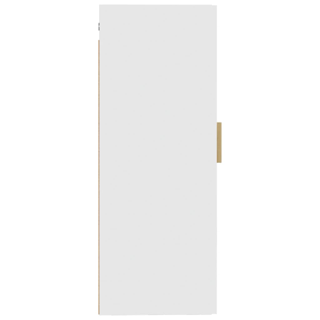 Armadietto a Muro Bianco 35x34x90 cm in Legno Multistrato 812465