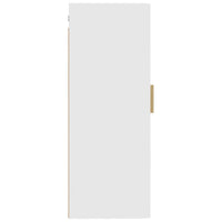 Armadietto a Muro Bianco 35x34x90 cm in Legno Multistrato 812465