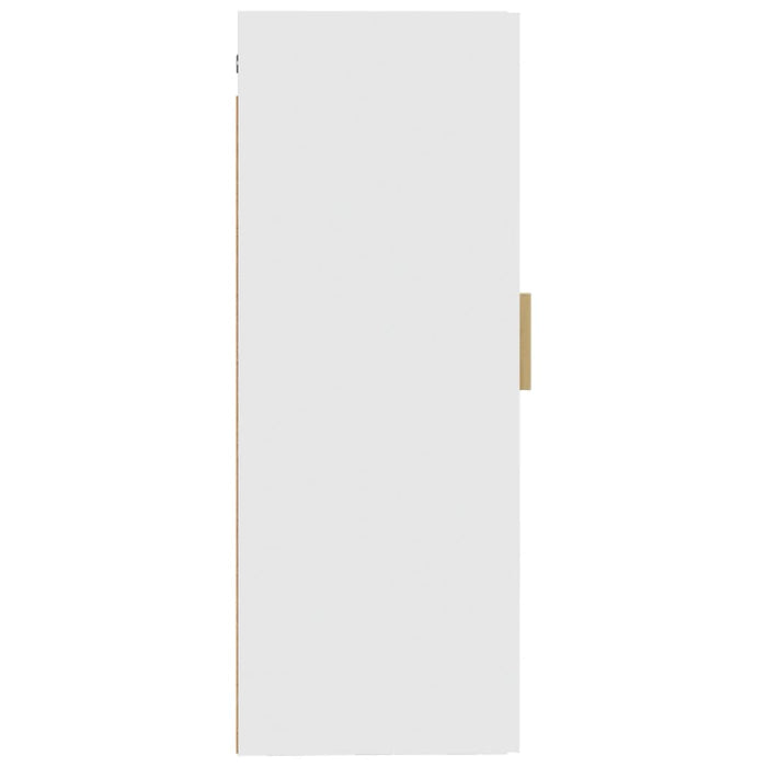 Armadietto a Muro Bianco 35x34x90 cm in Legno Multistrato 812465