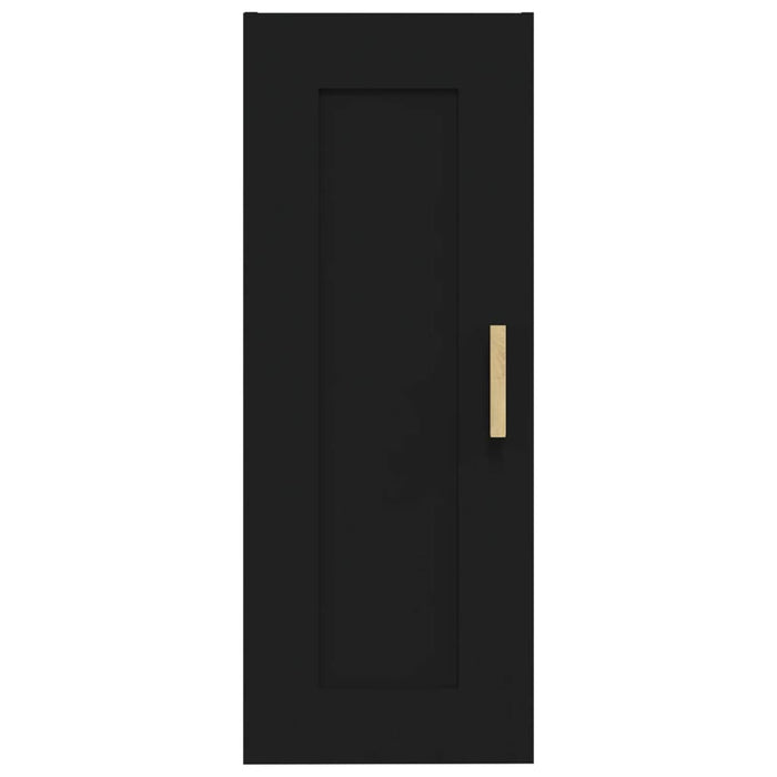 Armadietto a Muro Nero 35x34x90 cm in Legno Multistrato 812466