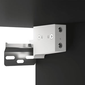 Armadietto a Muro Nero 35x34x90 cm in Legno Multistrato 812466