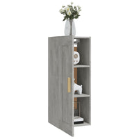 Armadietto a Muro Grigio Cemento 35x34x90 cm Legno Multistrato cod mxl 32774