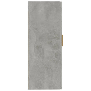 Armadietto a Muro Grigio Cemento 35x34x90 cm Legno Multistrato 812469
