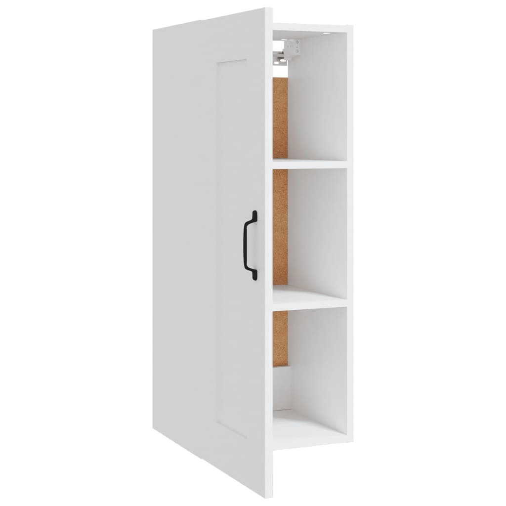 Armadietto a Muro Bianco 35x34x90 cm in Legno Multistrato 812474