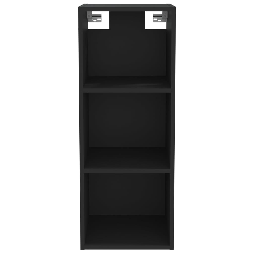 Mobile Pensile Nero 34,5x32,5x90 cm in Legno Multistrato 812484