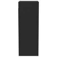 Mobile Pensile Nero 34,5x32,5x90 cm in Legno Multistrato 812484