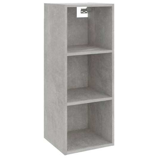 Mobile Pensile Grigio Cemento 34,5x32,5x90cm Legno Multistrato 812487