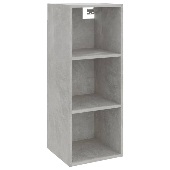 Mobile Pensile Grigio Cemento 34,5x32,5x90cm Legno Multistrato 812487