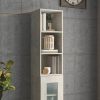 Mobile Pensile Grigio Cemento 34,5x32,5x90cm Legno Multistrato 812487