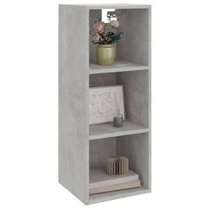 Mobile Pensile Grigio Cemento 34,5x32,5x90cm Legno Multistrato 812487