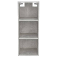Mobile Pensile Grigio Cemento 34,5x32,5x90cm Legno Multistrato 812487