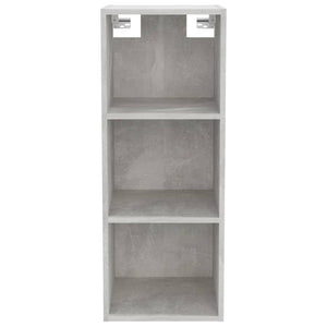 Mobile Pensile Grigio Cemento 34,5x32,5x90cm Legno Multistrato 812487