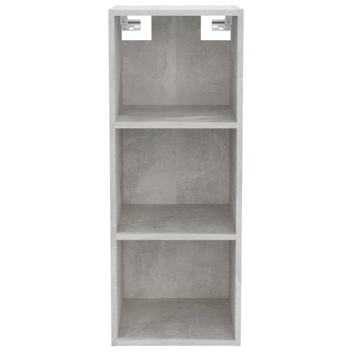 Mobile Pensile Grigio Cemento 34,5x32,5x90cm Legno Multistrato 812487