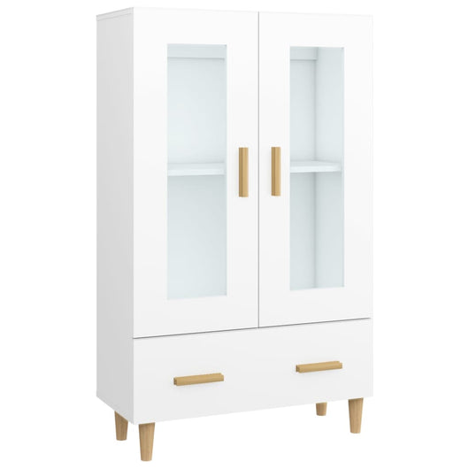 Credenza cassettiera mobile contenitore organizer cucina soggiorno salotto alto 70 x 31 x 115 cm legno ingegnerizzato bianco 02_0032762