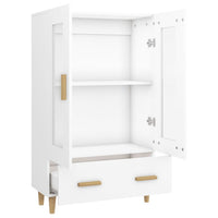 Credenza cassettiera mobile contenitore organizer cucina soggiorno salotto alto 70 x 31 x 115 cm legno ingegnerizzato bianco 02_0032762