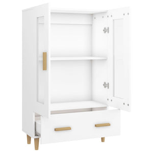 Credenza cassettiera mobile contenitore organizer cucina soggiorno salotto alto 70 x 31 x 115 cm legno ingegnerizzato bianco 02_0032762