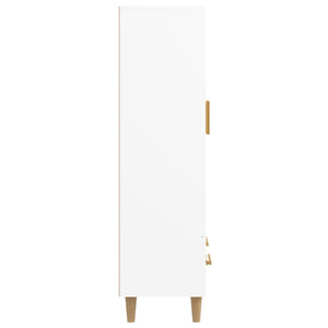 Credenza cassettiera mobile contenitore organizer cucina soggiorno salotto alto 70 x 31 x 115 cm legno ingegnerizzato bianco 02_0032762