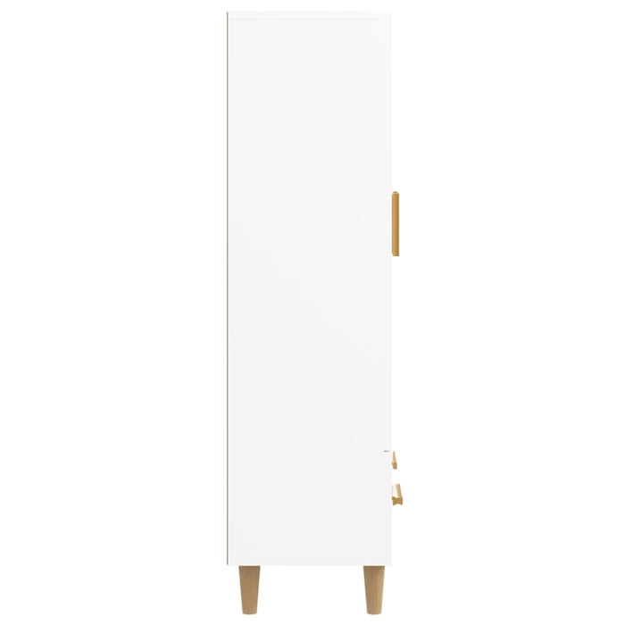 Credenza cassettiera mobile contenitore organizer cucina soggiorno salotto alto 70 x 31 x 115 cm legno ingegnerizzato bianco 02_0032762