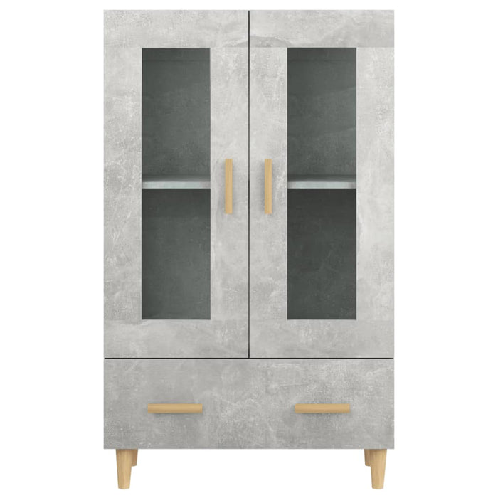 Credenza Grigio Cemento 70x31x115 cm in Legno Multistrato 812550
