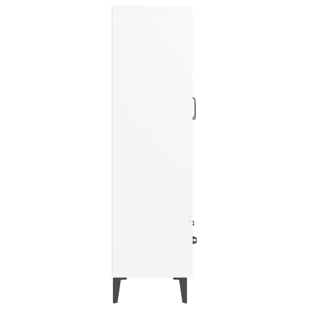 Credenza Bianca 70x31x115 cm in Legno Ingegnerizzato 812555