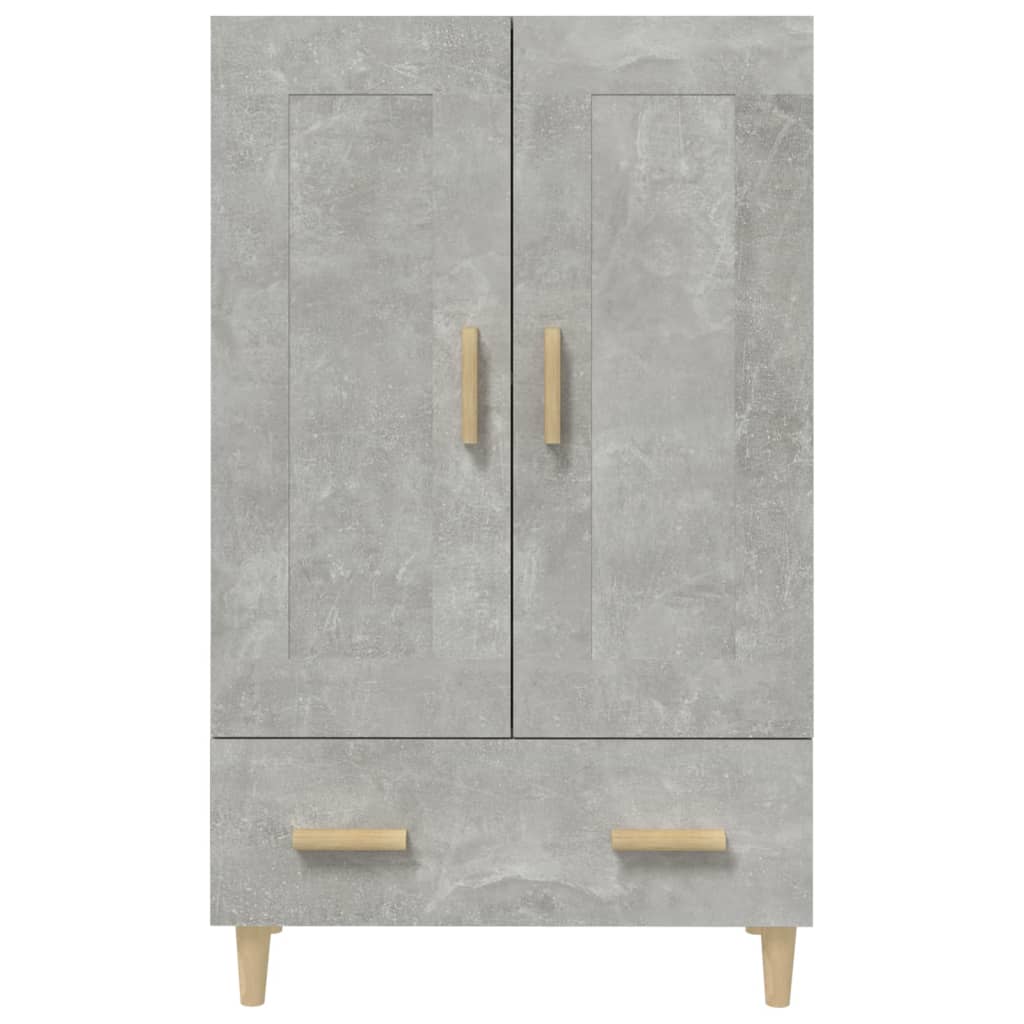Credenza Grigio Cemento 70x31x115 cm in Legno Multistrato 812568