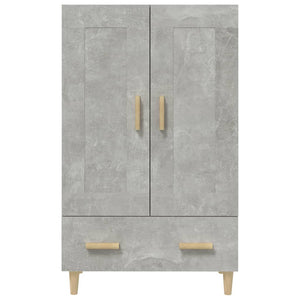 Credenza Grigio Cemento 70x31x115 cm in Legno Multistrato 812568