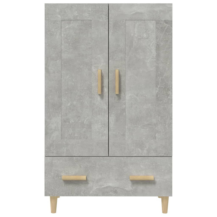 Credenza Grigio Cemento 70x31x115 cm in Legno Multistrato 812568