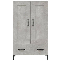 Credenza Grigio Cemento 70x31x115 cm in Legno Multistrato cod mxl 24742