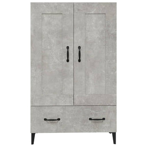 Credenza Grigio Cemento 70x31x115 cm in Legno Multistrato cod mxl 24742