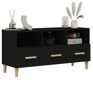 Mobile Porta TV Nero 102x36x50 cm in Legno Multistrato 812601
